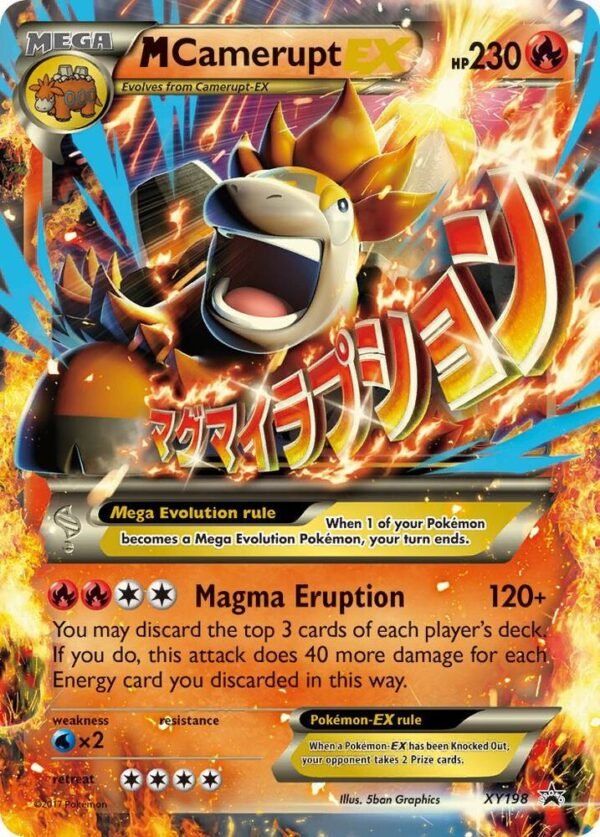 M Camerupt EX XY198 Holofoil XY Promos M Camerupt EX XY198 Holofoil XY Promos