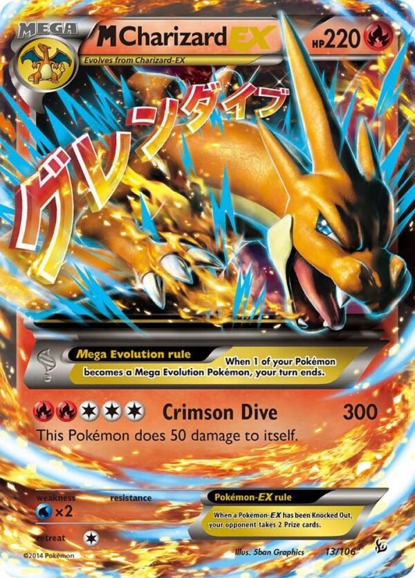 M Charizard EX (Y) 13/106 Holofoil XY – Flashfire M Charizard EX (Y) 13/106 Holofoil XY – Flashfire