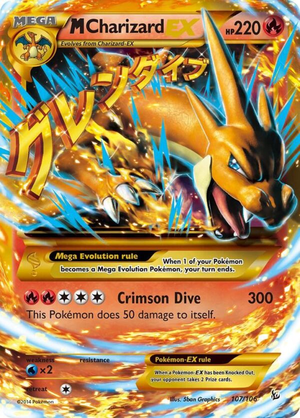 M Charizard EX (Y) (Secret) 107/106 Holofoil XY – Flashfire M Charizard EX (Y) (Secret) 107/106 Holofoil XY – Flashfire