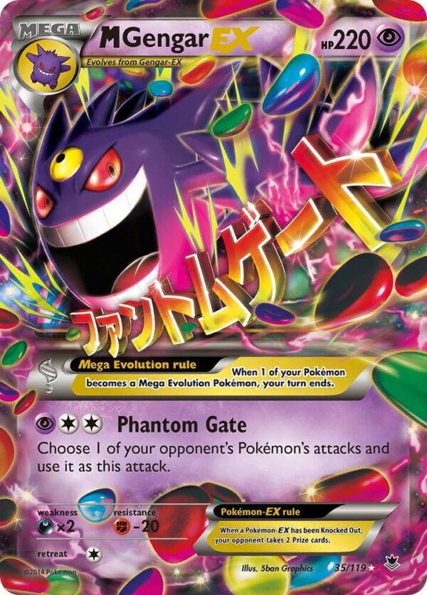 M Gengar EX 35/119 Holofoil XY – Phantom Forces