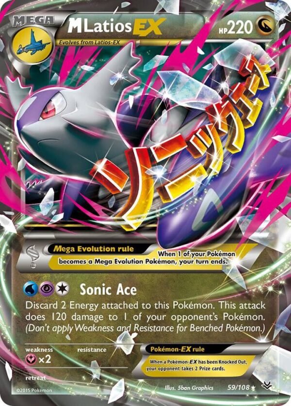 M Latios EX 59/108 Holofoil XY – Roaring Skies M Latios EX 59/108 Holofoil XY – Roaring Skies