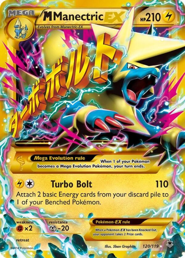 M Manectric EX (120 Secret Rare) 120/119 Holofoil XY – Phantom Forces M Manectric EX (120 Secret Rare) 120/119 Holofoil XY – Phantom Forces