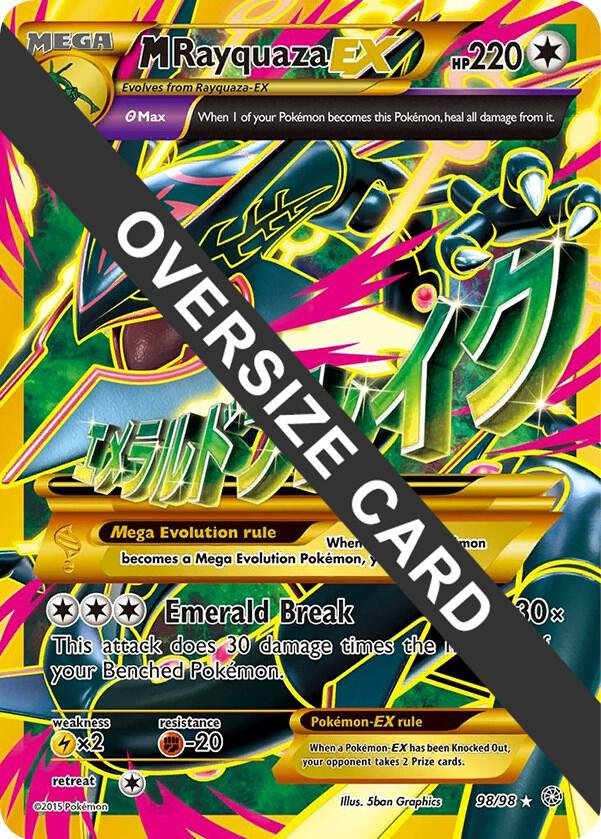 M Rayquaza EX 98/98 098/098 Holofoil Jumbo Cards M Rayquaza EX 98/98 098/098 Holofoil Jumbo Cards