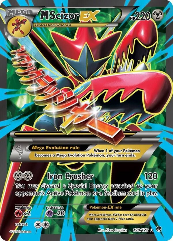 M Scizor EX (Full Art) 120/122 Holofoil XY – BREAKpoint M Scizor EX (Full Art) 120/122 Holofoil XY – BREAKpoint