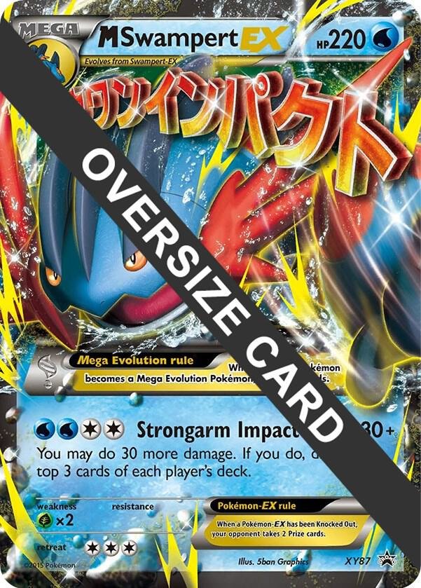 M Swampert EX XY87 Holofoil Jumbo Cards M Swampert EX XY87 Holofoil Jumbo Cards