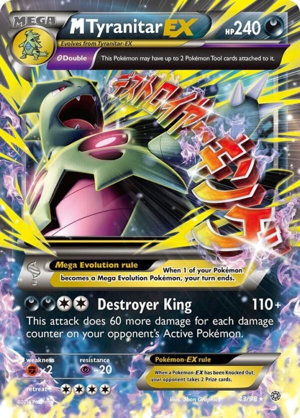 M Tyranitar EX 43/98 Holofoil XY – Ancient Origins M Tyranitar EX 43/98 Holofoil XY – Ancient Origins