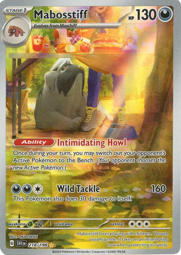 Mabosstiff 218/198 Holofoil SV01: Scarlet & Violet Base Set Mabosstiff 218/198 Holofoil SV01: Scarlet & Violet Base Set