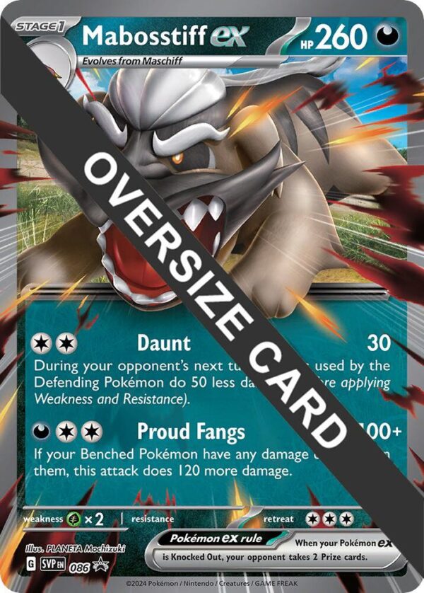 Mabosstiff ex Jumbo Card 086 Holofoil Jumbo Cards Mabosstiff ex Jumbo Card 086 Holofoil Jumbo Cards