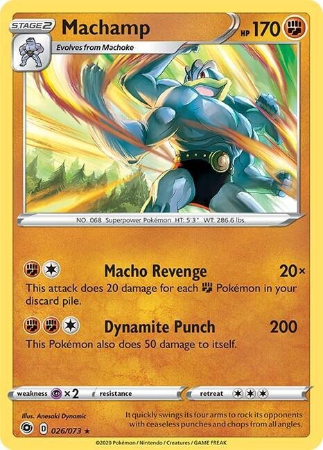 Machamp 026/073 26/73 Normal Deck Exclusives