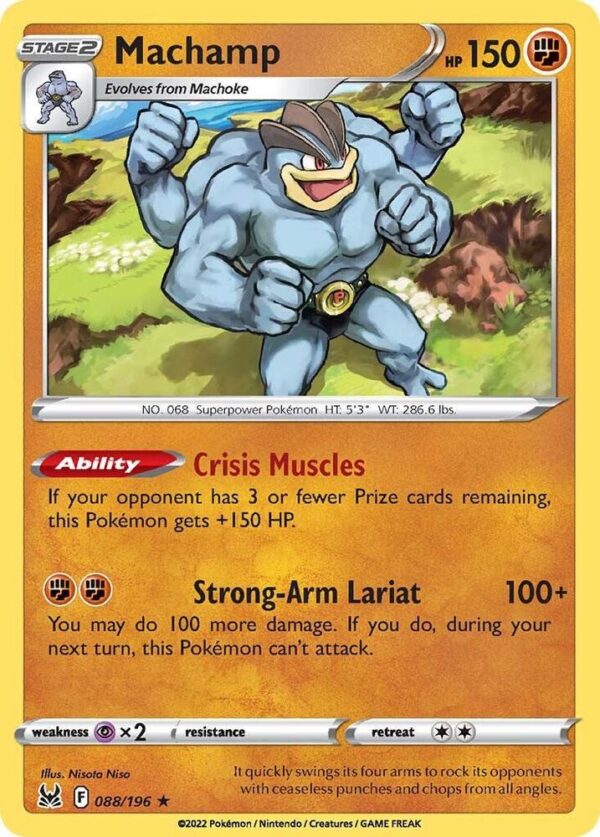 Machamp 088/196 Reverse Holofoil SWSH11: Lost Origin Machamp 088/196 Reverse Holofoil SWSH11: Lost Origin