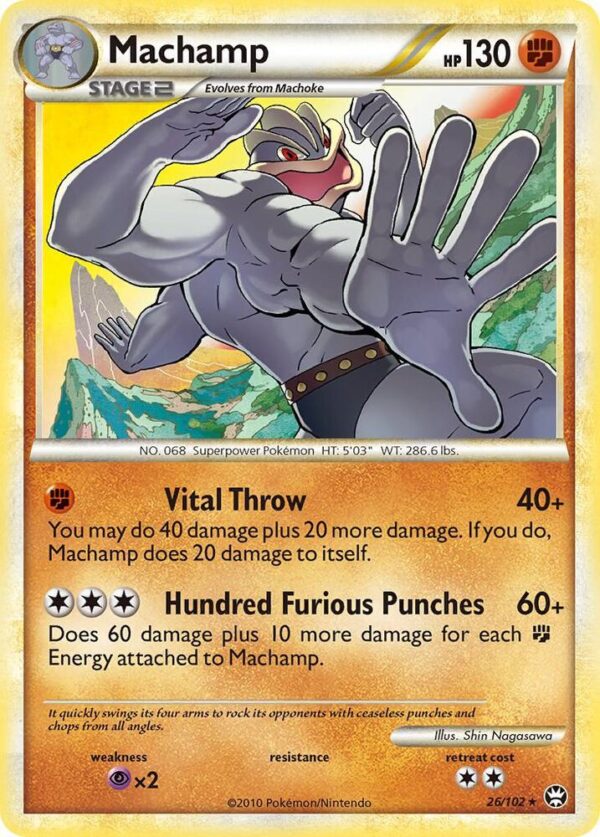 Machamp 26/102 Reverse Holofoil Triumphant Machamp 26/102 Reverse Holofoil Triumphant
