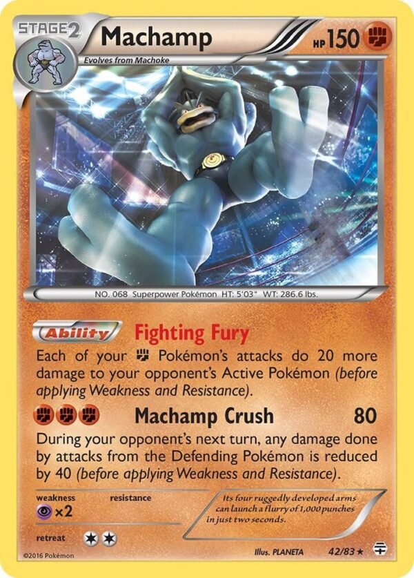 Machamp 42/83 Reverse Holofoil Generations