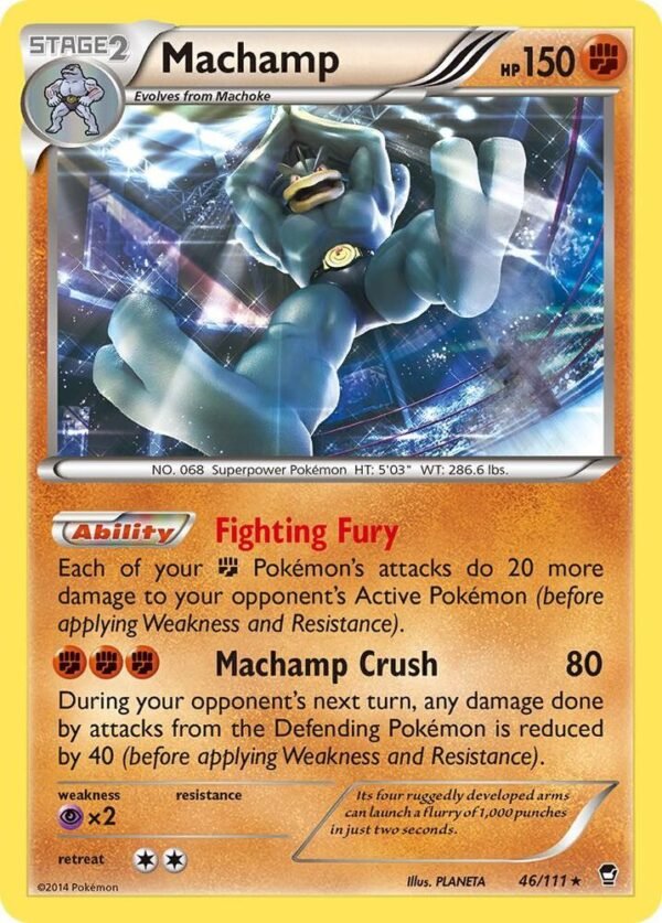 Machamp 46/111 Reverse Holofoil XY – Furious Fists Machamp 46/111 Reverse Holofoil XY – Furious Fists