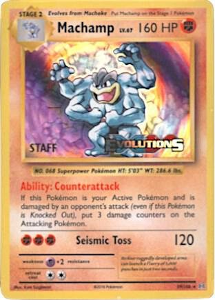 Machamp 59/108 (Prerelease) [Staff] Holofoil XY Promos