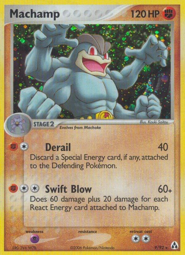 Machamp 9/92 Reverse Holofoil Legend Maker