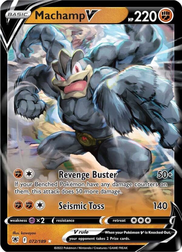 Machamp V 072/189 Holofoil SWSH10: Astral Radiance