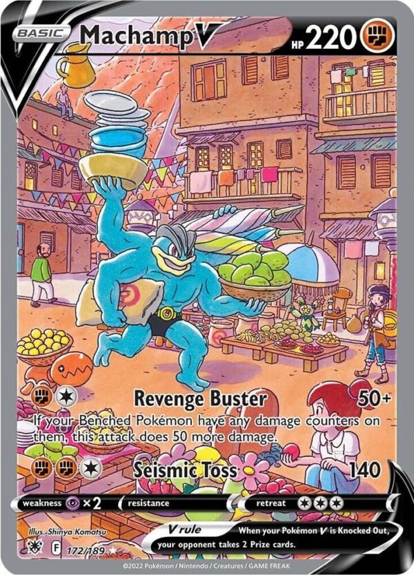 Machamp V (Alternate Full Art) 172/189 Holofoil SWSH10: Astral Radiance