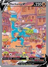 Machamp V (Alternate Full Art) | 172/189 | Holofoil | SWSH10: Astral Radiance