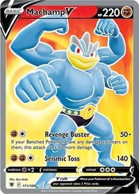 Machamp V (Full Art) | 171/189 | Holofoil | SWSH10: Astral Radiance