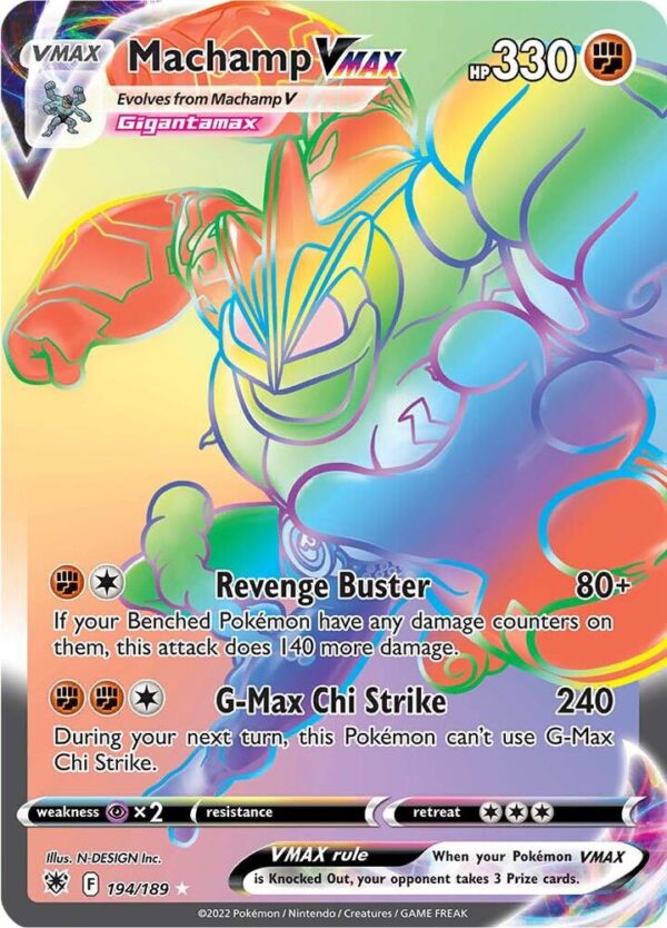 Machamp VMAX (Secret) 194/189 Holofoil SWSH10: Astral Radiance