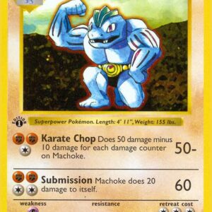 Machoke 034/102 1st Edition Base Set (Shadowless)