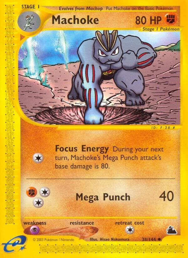 Machoke 038/144 Reverse Holofoil Skyridge Machoke 038/144 Reverse Holofoil Skyridge