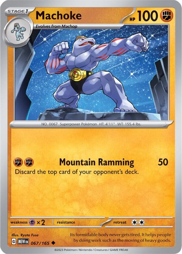 Machoke 067/165 Normal SV: Scarlet & Violet 151 Machoke 067/165 Normal SV: Scarlet & Violet 151