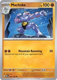 Machoke | 067/165 | Reverse Holofoil | SV: Scarlet & Violet 151 Machoke | 067/165 | Reverse Holofoil | SV: Scarlet & Violet 151