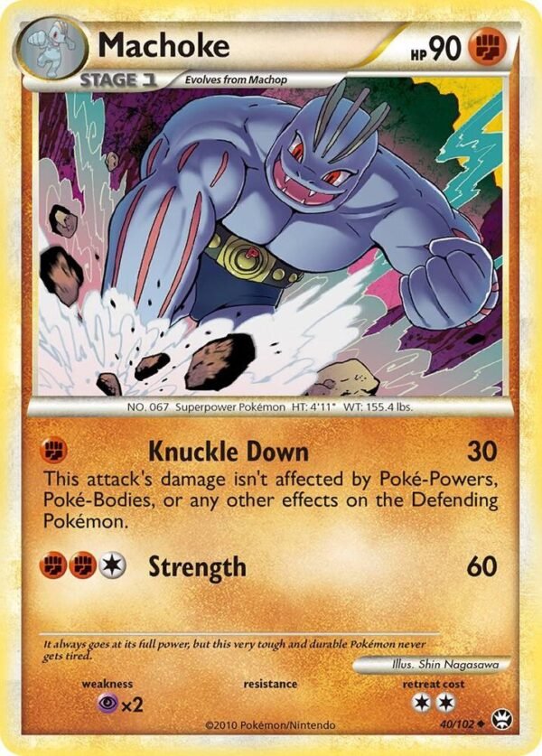 Machoke 40/102 Reverse Holofoil Triumphant Machoke 40/102 Reverse Holofoil Triumphant