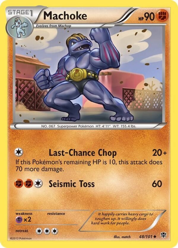 Machoke 48/101 Reverse Holofoil Plasma Blast Machoke 48/101 Reverse Holofoil Plasma Blast