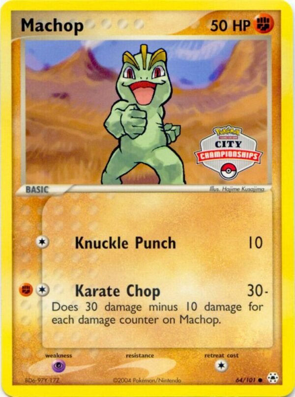 Machop 64/101 (City Championships) 064/101 Normal League & Championship Cards Machop 64/101 (City Championships) 064/101 Normal League & Championship Cards