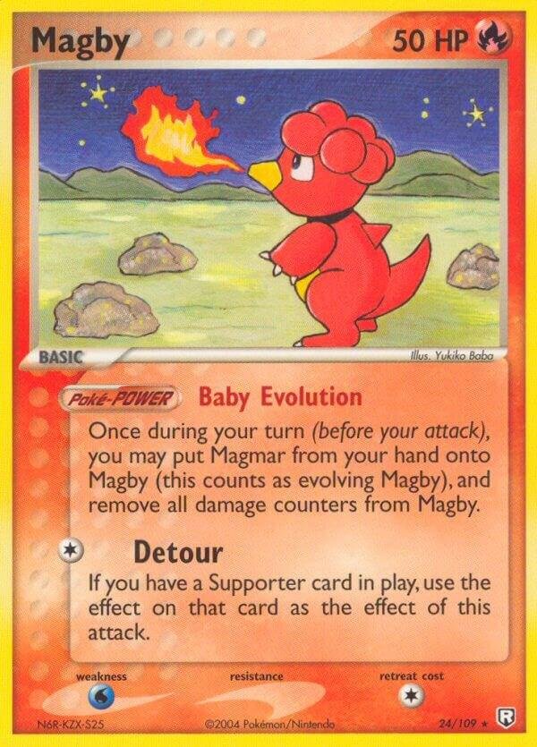 Magby 24/109 Reverse Holofoil Team Rocket Returns Magby 24/109 Reverse Holofoil Team Rocket Returns