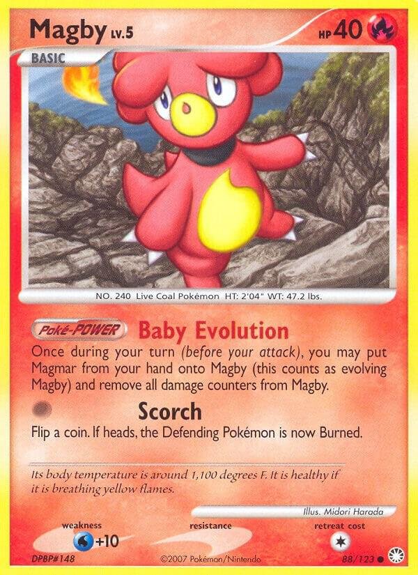 Magby 88/123 Reverse Holofoil Mysterious Treasures Magby 88/123 Reverse Holofoil Mysterious Treasures