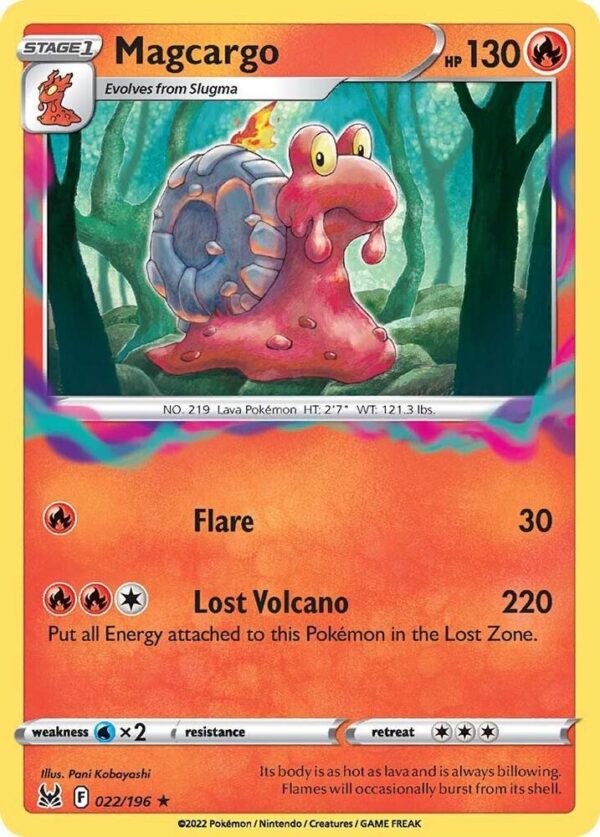 Magcargo 022/196 Reverse Holofoil SWSH11: Lost Origin
