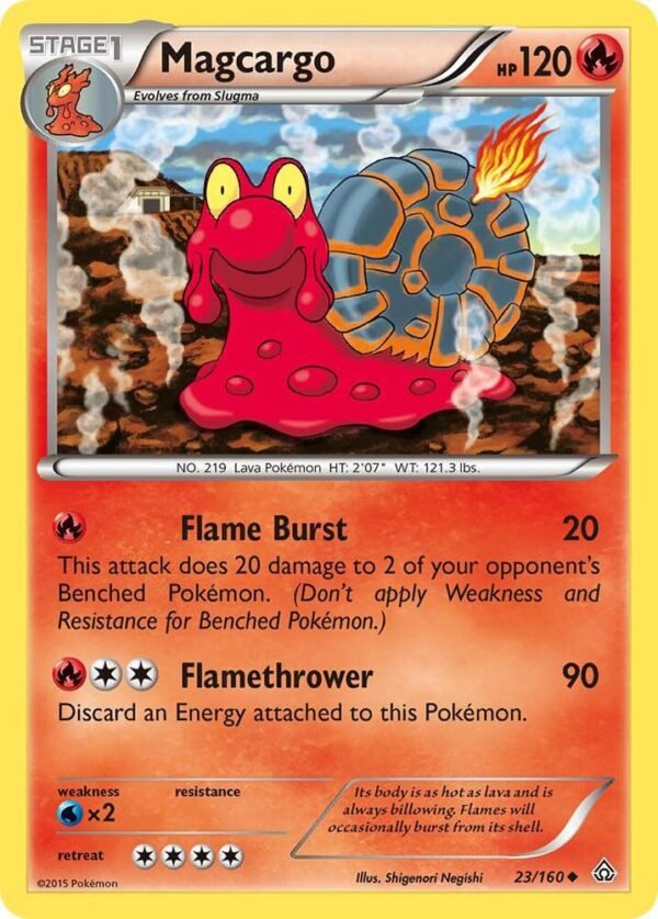 Magcargo 23/160 Reverse Holofoil XY – Primal Clash Magcargo 23/160 Reverse Holofoil XY – Primal Clash