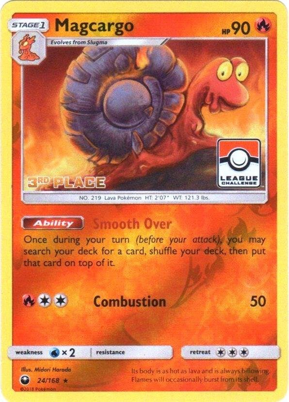 Magcargo 24/168 (Pokemon League) [3rd Place] 024/168 Reverse Holofoil League & Championship Cards