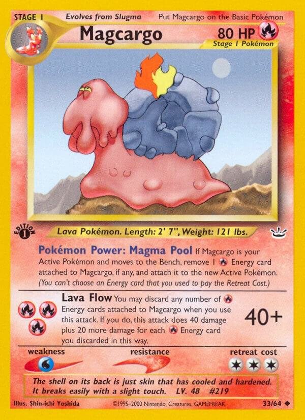 Magcargo 33/64 Unlimited Neo Revelation