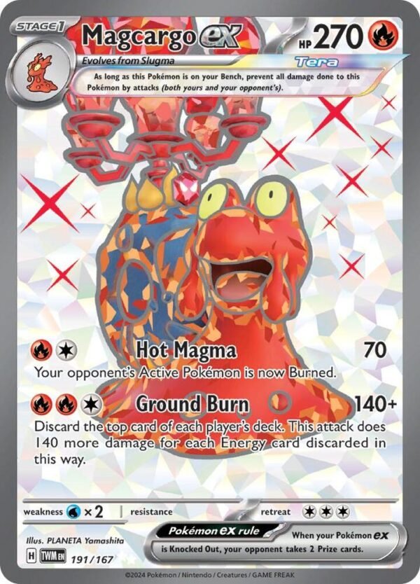 Magcargo ex 191/167 Holofoil SV06: Twilight Masquerade