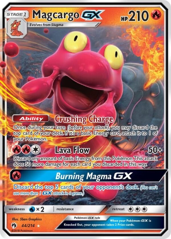 Magcargo GX 44/214 Holofoil SM – Lost Thunder Magcargo GX 44/214 Holofoil SM – Lost Thunder