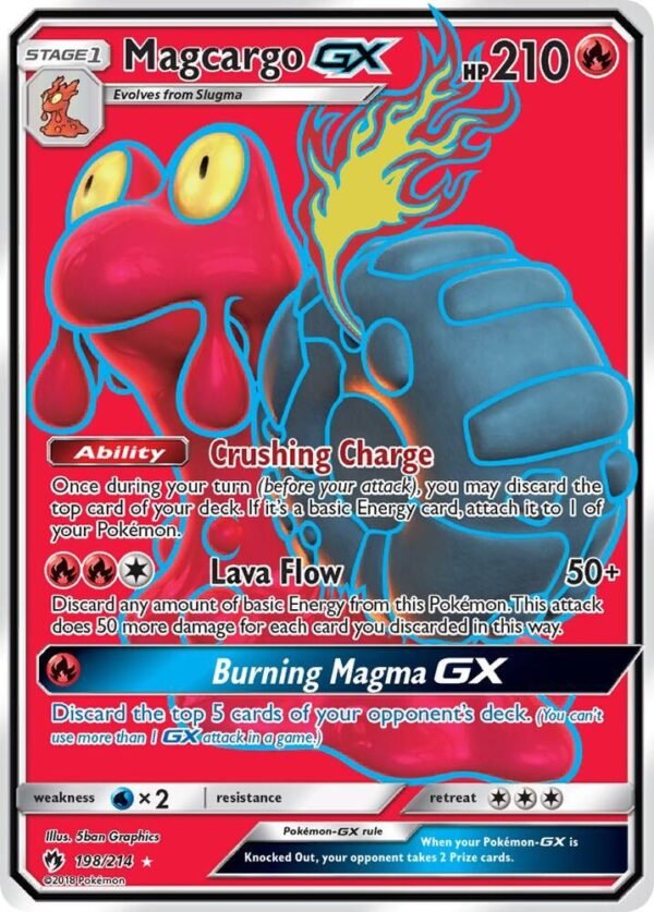 Magcargo GX (Full Art) 198/214 Holofoil SM – Lost Thunder Magcargo GX (Full Art) 198/214 Holofoil SM – Lost Thunder
