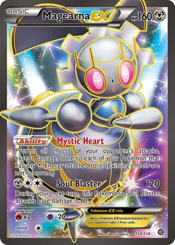 Magearna EX (Full Art) 110/114 Holofoil XY – Steam Siege Magearna EX (Full Art) 110/114 Holofoil XY – Steam Siege