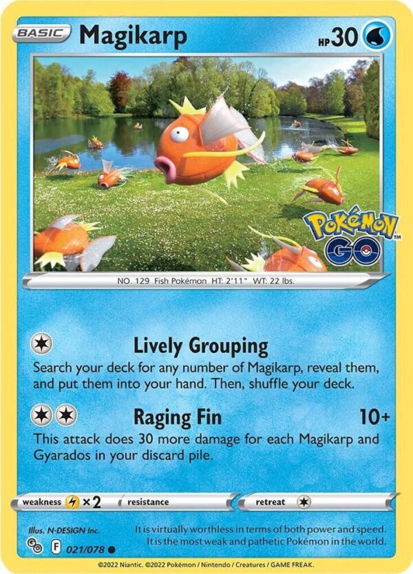Magikarp 021/078 Normal Pokemon GO
