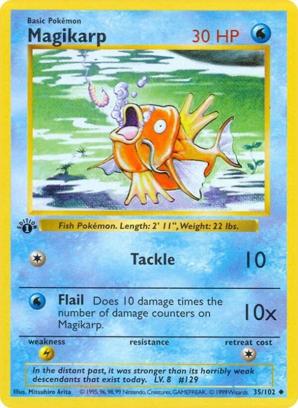 Magikarp 035/102 1st Edition Base Set (Shadowless) Magikarp 035/102 1st Edition Base Set (Shadowless)