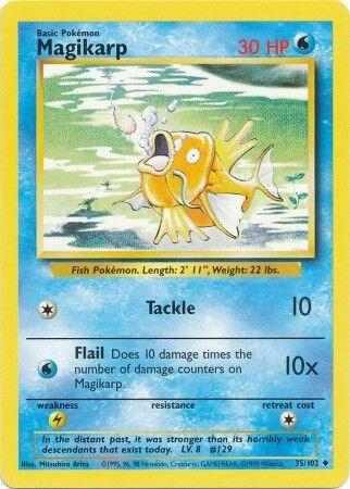Magikarp 035/102 Normal Base Set Magikarp 035/102 Normal Base Set