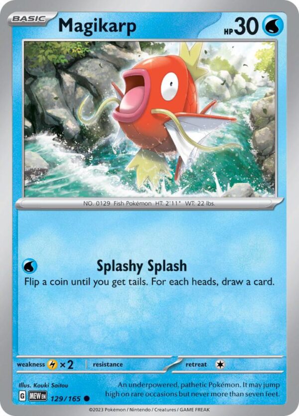 Magikarp 129/165 Normal SV: Scarlet & Violet 151 Magikarp 129/165 Normal SV: Scarlet & Violet 151