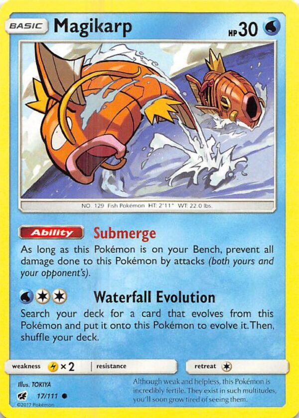 Magikarp 17/111 Reverse Holofoil SM – Crimson Invasion