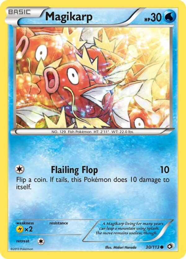 Magikarp 30/113 Reverse Holofoil Legendary Treasures Magikarp 30/113 Reverse Holofoil Legendary Treasures