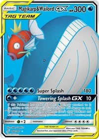Magikarp & Wailord GX (Full Art) | 160/181 | Holofoil | SM - Team Up