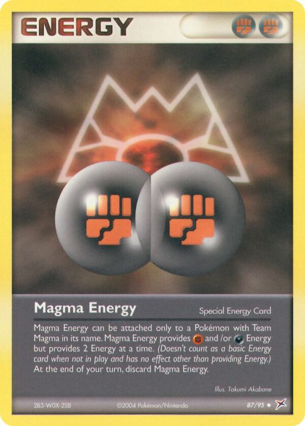 Magma Energy 87/95 Reverse Holofoil Team Magma vs Team Aqua