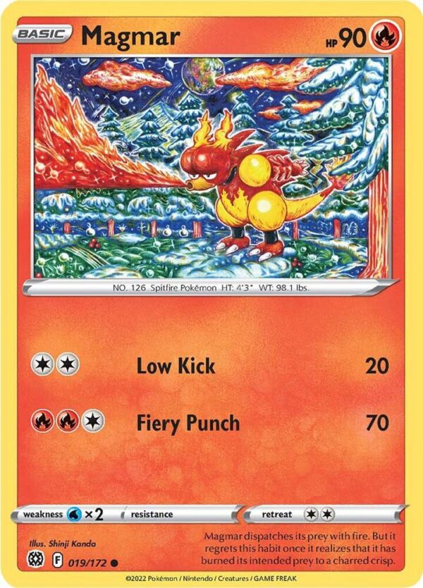 Magmar 019/172 Normal SWSH09: Brilliant Stars Magmar 019/172 Normal SWSH09: Brilliant Stars